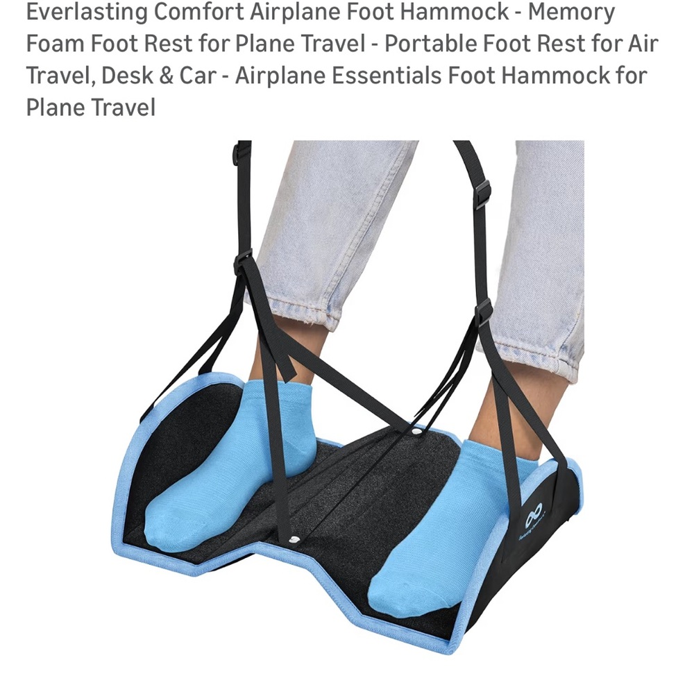 Everlasting Comfort Airplane Foot Hammock (2 for 1)